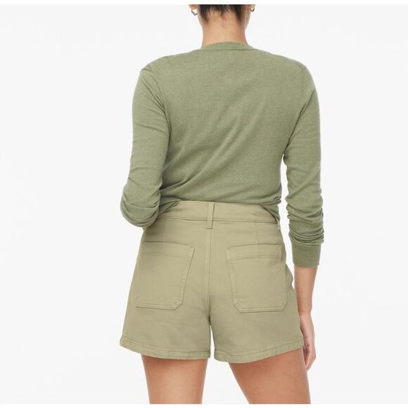 J.Crew Garment-Dyed Patch-Pocket Denim Short Sz 29 Pale Surplus Hi-Rise Stretch - Picture 3 of 7